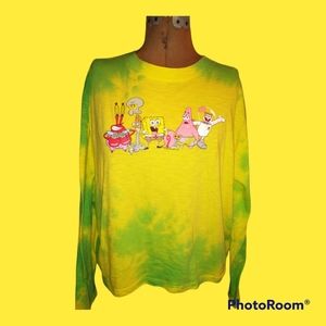 SpongeBob tie-dye shirt
